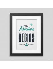 The adventure begins Framed poster